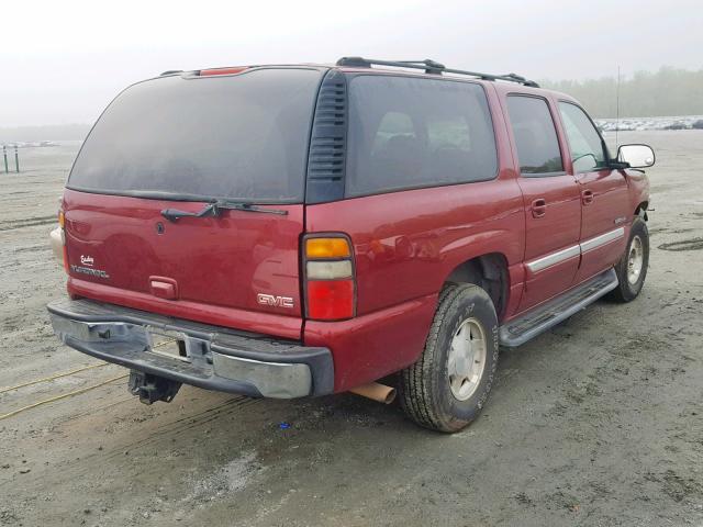 3GKEC16Z85G117809 - 2005 GMC YUKON XL C BURGUNDY photo 4