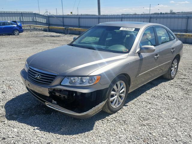 KMHFC46F48A317110 - 2008 HYUNDAI AZERA SE GRAY photo 2