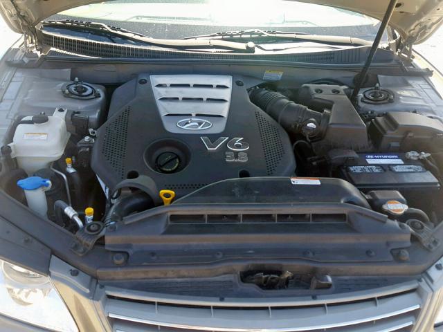 KMHFC46F48A317110 - 2008 HYUNDAI AZERA SE GRAY photo 7