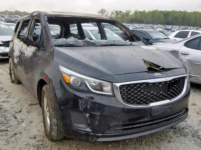 KNDMB5C10F6063697 - 2015 KIA SEDONA LX BLACK photo 1