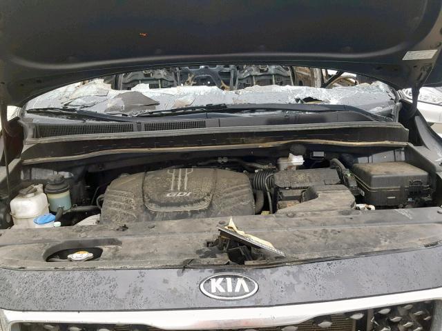 KNDMB5C10F6063697 - 2015 KIA SEDONA LX BLACK photo 7