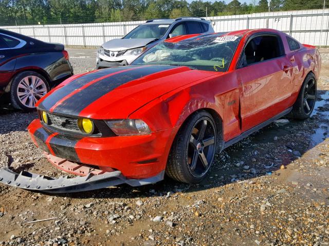 1ZVBP8CF3C5222488 - 2012 FORD MUSTANG GT RED photo 2