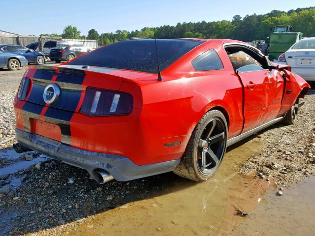 1ZVBP8CF3C5222488 - 2012 FORD MUSTANG GT RED photo 4