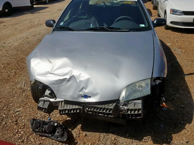 1G1JF524427367051 - 2002 CHEVROLET CAVALIER L SILVER photo 9