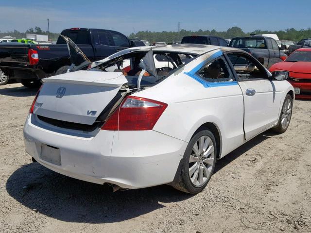 1HGCS22819A005612 - 2009 HONDA ACCORD EXL WHITE photo 4