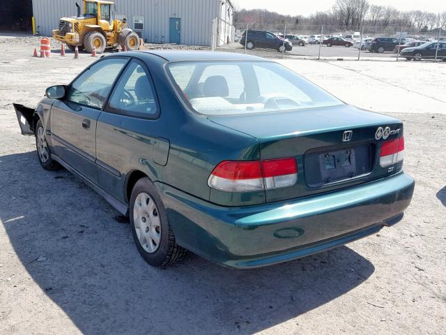 1HGEJ6226YL025257 - 2000 HONDA CIVIC DX GREEN photo 3