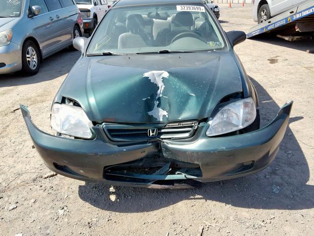 1HGEJ6226YL025257 - 2000 HONDA CIVIC DX GREEN photo 7