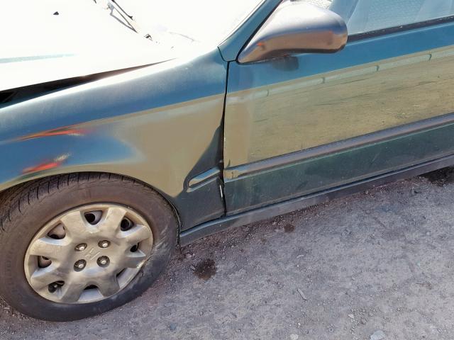 1HGEJ6226YL025257 - 2000 HONDA CIVIC DX GREEN photo 9