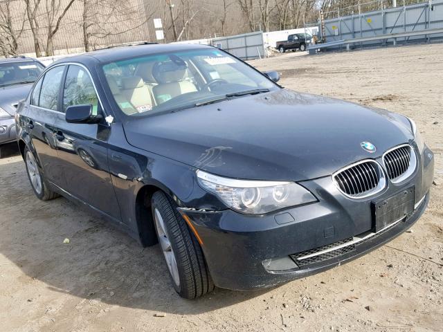 WBANV13548CZ51782 - 2008 BMW 528 XI BLACK photo 1