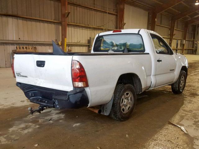 5TENX22N57Z415525 - 2007 TOYOTA TACOMA WHITE photo 4