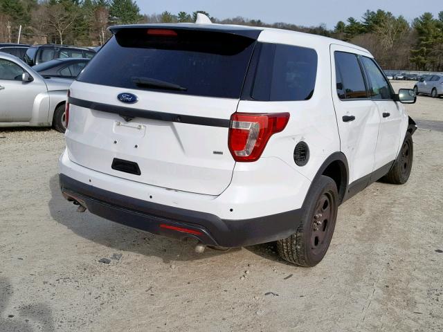 1FM5K8AR9HGD65402 - 2017 FORD EXPLORER P WHITE photo 4