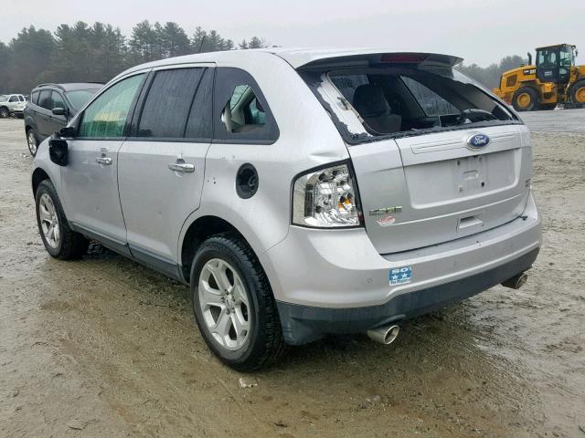 2FMDK4JC8BBB18693 - 2011 FORD EDGE SEL SILVER photo 3