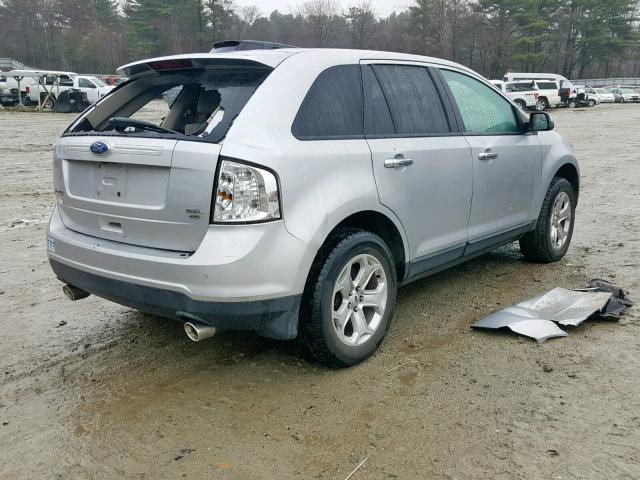 2FMDK4JC8BBB18693 - 2011 FORD EDGE SEL SILVER photo 4