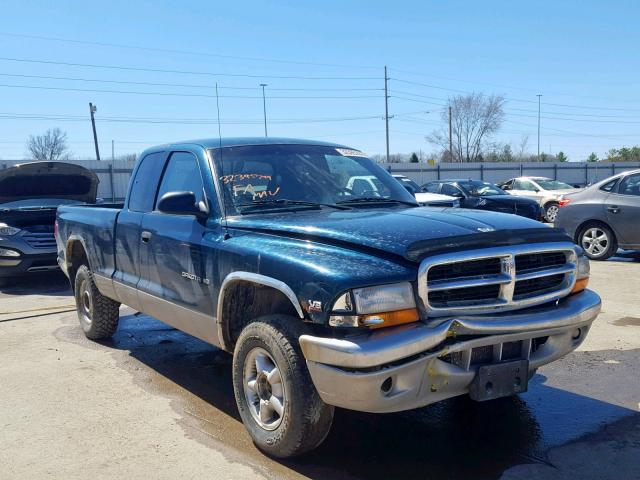 1B7GG22Y6WS524050 - 1998 DODGE DAKOTA GREEN photo 1