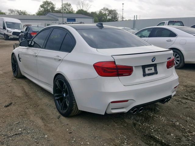 WBS8M9C55GP966678 - 2016 BMW M3 WHITE photo 3