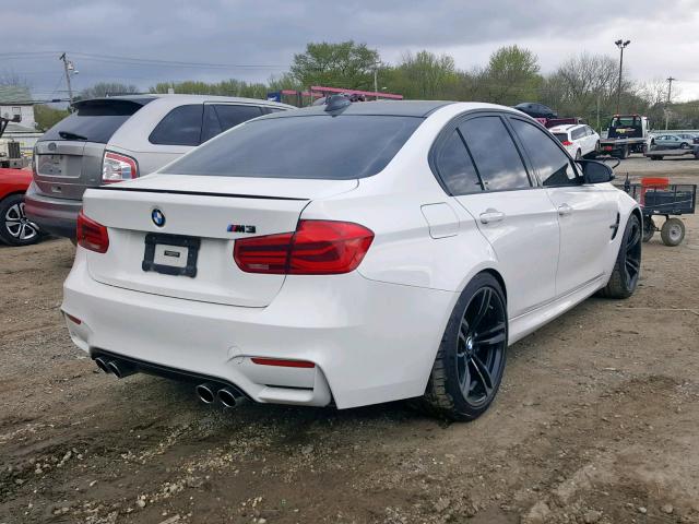 WBS8M9C55GP966678 - 2016 BMW M3 WHITE photo 4