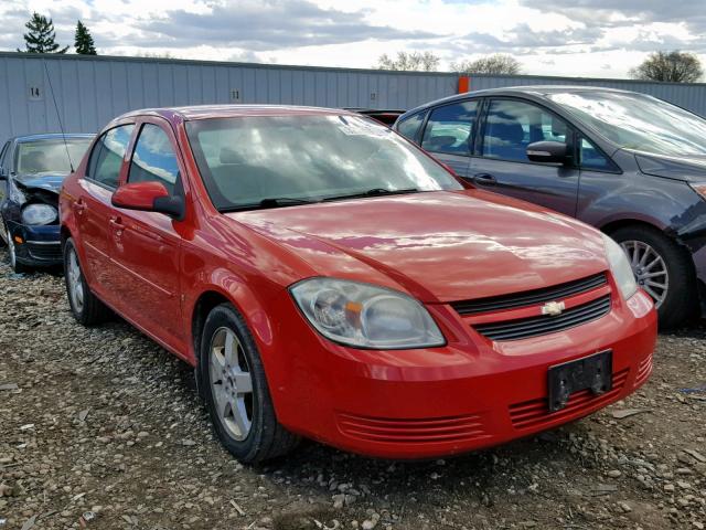 1G1AT58H597283026 - 2009 CHEVROLET COBALT LT RED photo 1