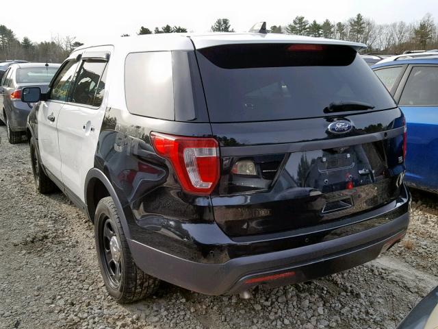 1FM5K8AR6GGA08435 - 2016 FORD EXPLORER P TWO TONE photo 3