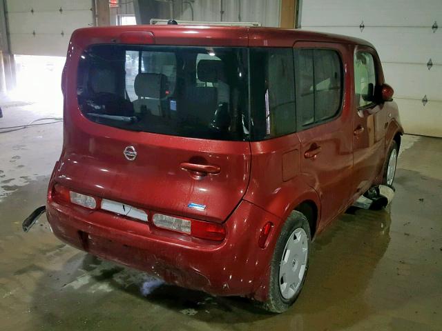 JN8AZ2KR9ET353445 - 2014 NISSAN CUBE S RED photo 4