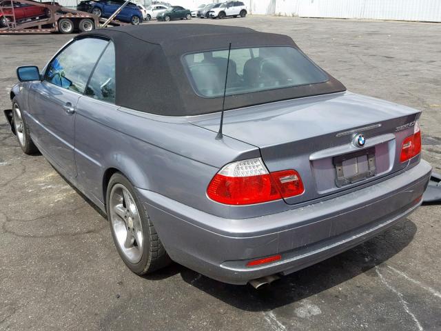 WBABW33424PG97286 - 2004 BMW 325 CI GRAY photo 3