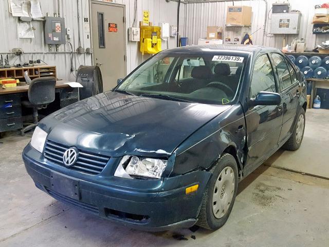 3VWRK69MX2M026869 - 2002 VOLKSWAGEN JETTA GL GREEN photo 2