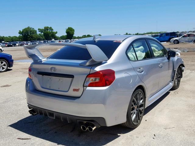 JF1VA2M67J9826294 - 2018 SUBARU WRX STI SILVER photo 4