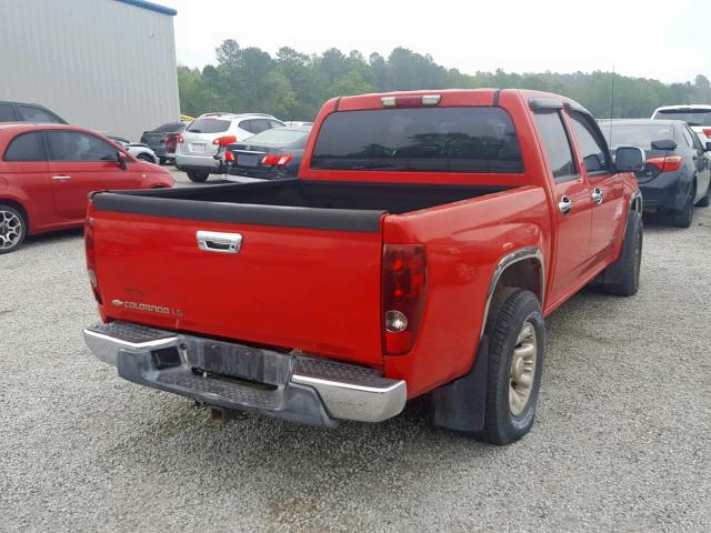 1GCCS136848119080 - 2004 CHEVROLET COLORADO RED photo 4