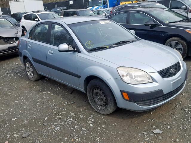 KNADE123866151980 - 2006 KIA RIO BLUE photo 1