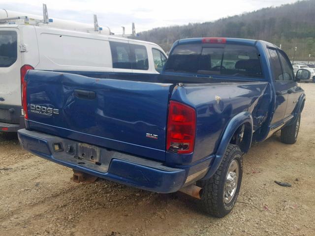 3D7LU38CX4G129565 - 2004 DODGE RAM 3500 S BLUE photo 4