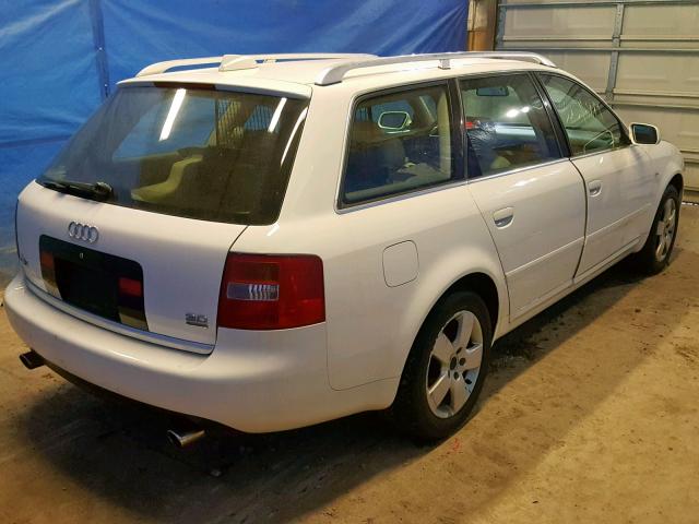 WAUVT64B84N103880 - 2004 AUDI A6 3.0 AVA WHITE photo 4