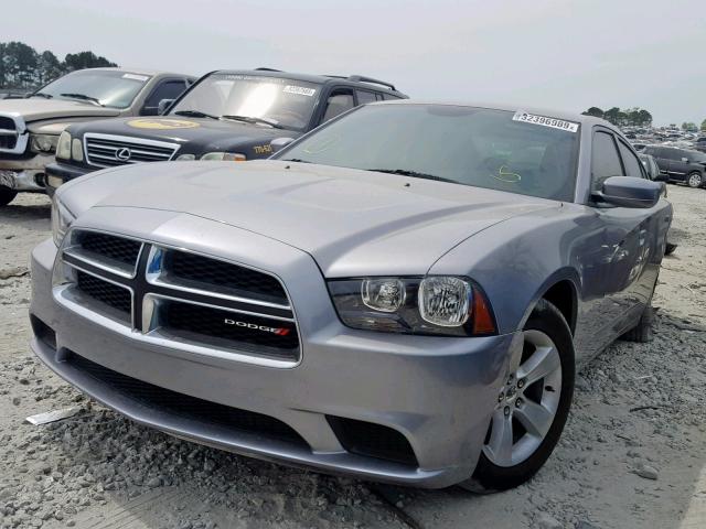 2C3CDXBG4EH342580 - 2014 DODGE CHARGER SE GRAY photo 2