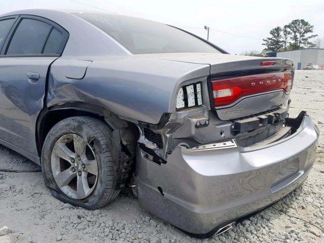 2C3CDXBG4EH342580 - 2014 DODGE CHARGER SE GRAY photo 9