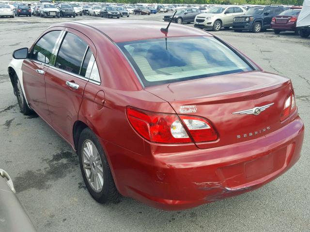 1C3LC56K07N533400 - 2007 CHRYSLER SEBRING TO RED photo 3