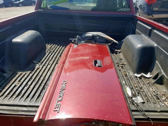 1GCCS1440WK253956 - 1998 CHEVROLET S TRUCK S1 RED photo 6