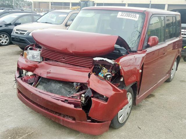 JTLKT324564118178 - 2006 TOYOTA SCION XB MAROON photo 2