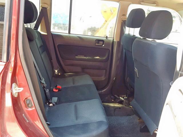 JTLKT324564118178 - 2006 TOYOTA SCION XB MAROON photo 6