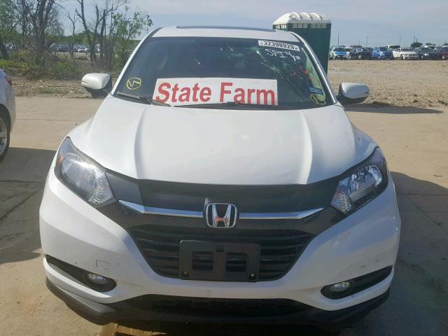 3CZRU5H58GM754645 - 2016 HONDA HR-V EX WHITE photo 9