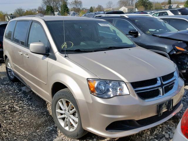 2C4RDGCG0ER477764 - 2014 DODGE GRAND CARA BEIGE photo 1