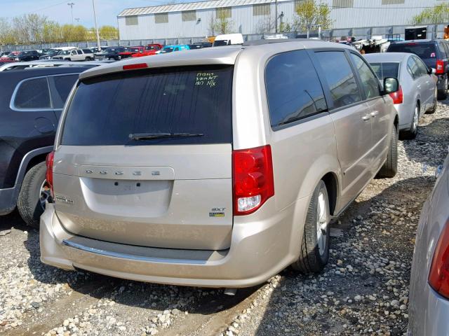 2C4RDGCG0ER477764 - 2014 DODGE GRAND CARA BEIGE photo 4