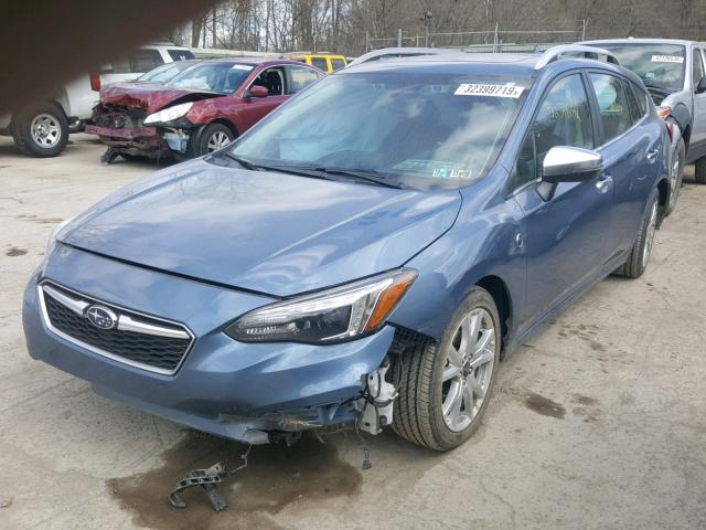 4S3GTAU61J3725004 - 2018 SUBARU IMPREZA LI BLUE photo 2