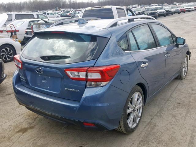 4S3GTAU61J3725004 - 2018 SUBARU IMPREZA LI BLUE photo 4