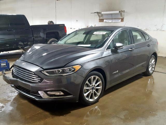 3FA6P0LU5HR287289 - 2017 FORD FUSION SE HYBRID  photo 2