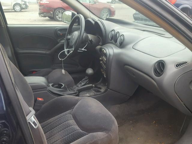 1G2NE52T81M675525 - 2001 PONTIAC GRAND AM S BLUE photo 5