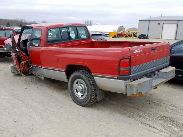 3B7KC23CXSM102469 - 1995 DODGE RAM 2500 RED photo 3