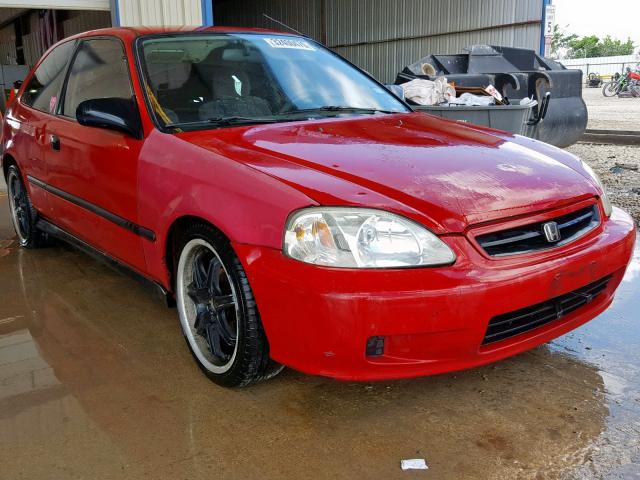 2HGEJ6446XH110867 - 1999 HONDA CIVIC DX RED photo 1