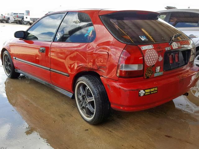 2HGEJ6446XH110867 - 1999 HONDA CIVIC DX RED photo 3