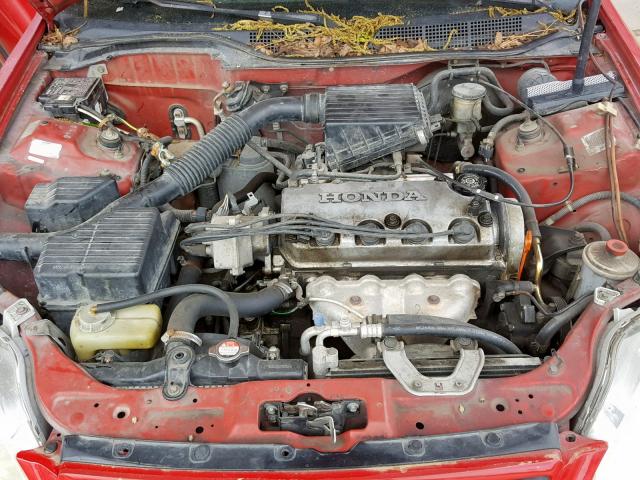 2HGEJ6446XH110867 - 1999 HONDA CIVIC DX RED photo 7