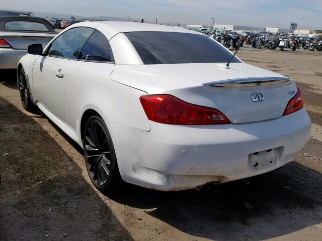 JN1CV6FE1BM953075 - 2011 INFINITI G37 BASE WHITE photo 3