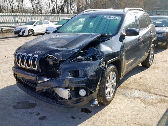 1C4PJMCB4FW529683 - 2015 JEEP CHEROKEE L BLACK photo 2