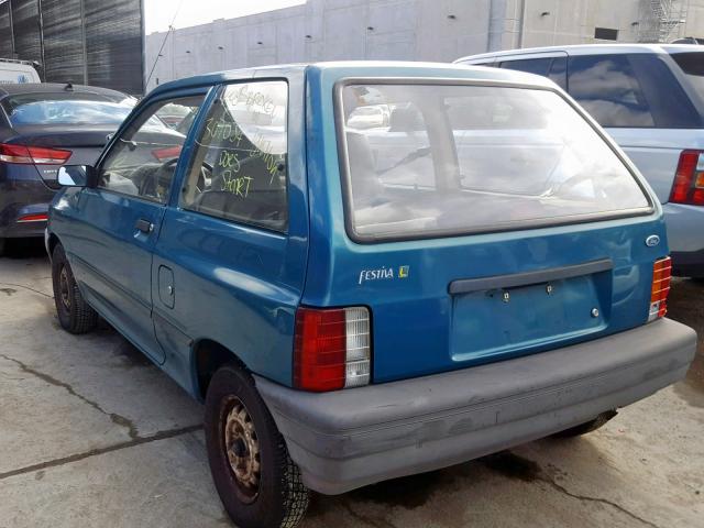 KNJPT05H2P6132539 - 1993 FORD FESTIVA L BLUE photo 3